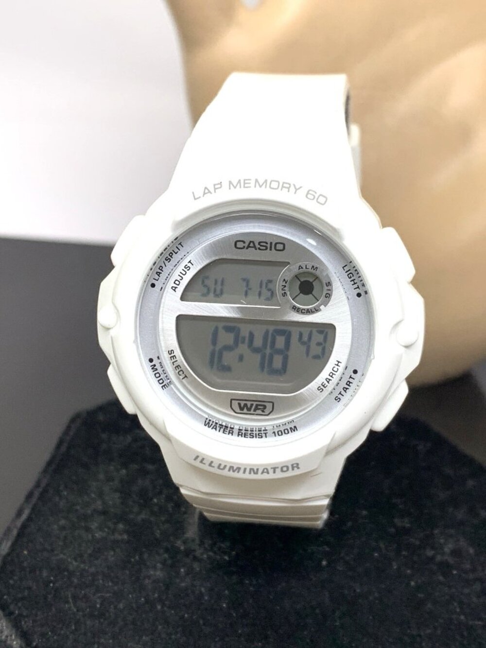 Casio Women's Watch LWS1200H Illuminator Quartz Digital White Resin Sport 3512